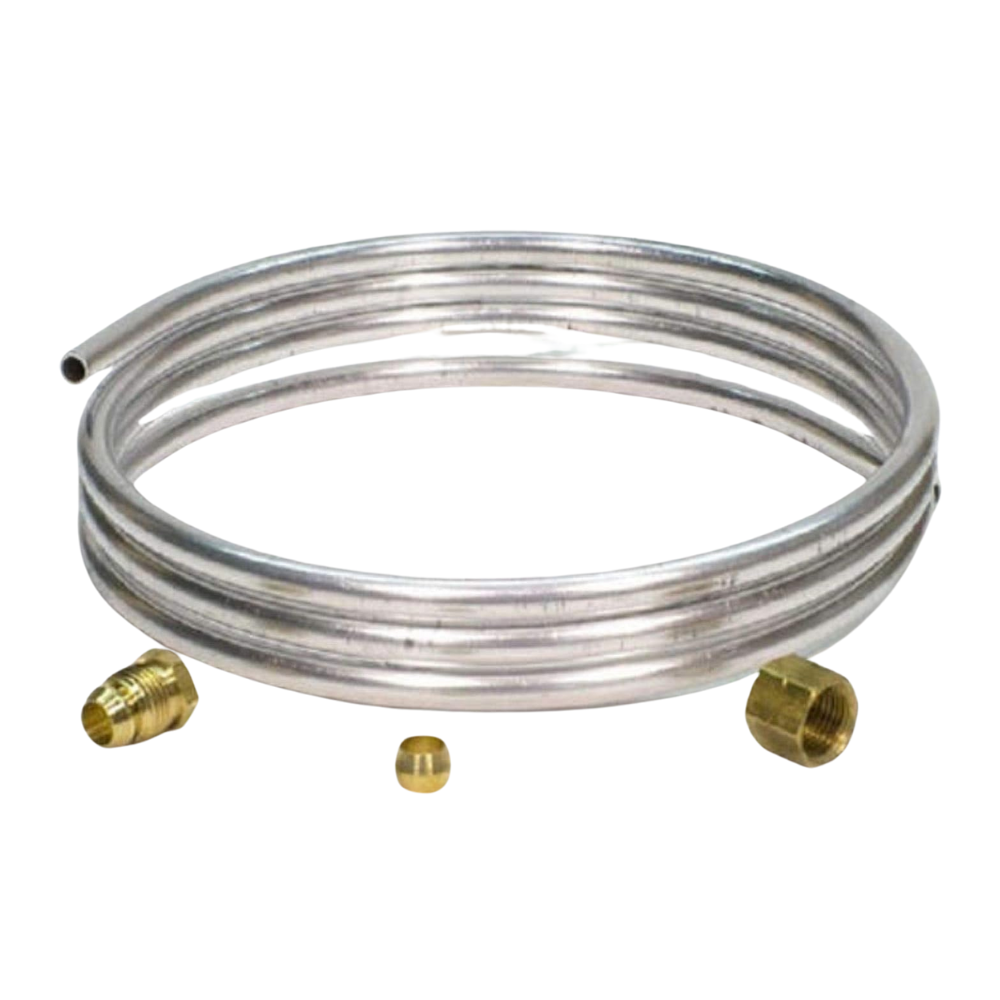 11-293 ALUMINUM 1/4" TUBING WITH FITTINGS 5' ROLL