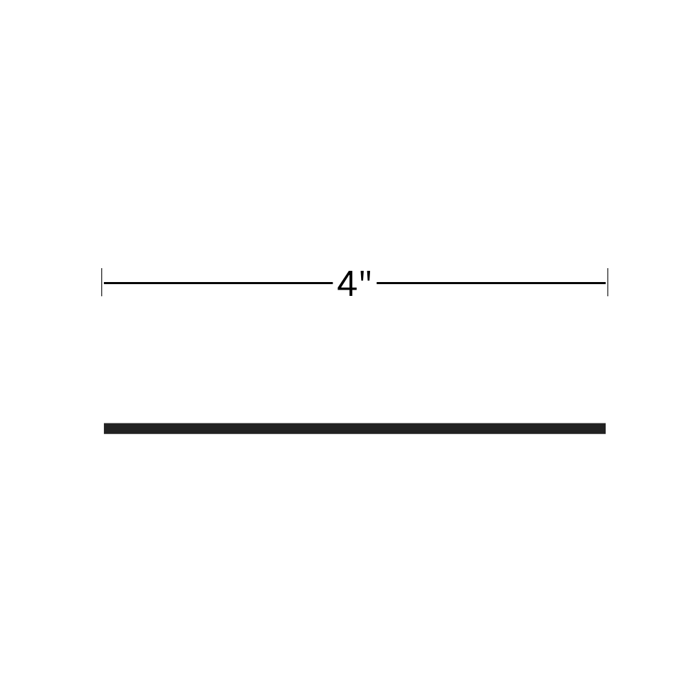 Trim Flat 4" x 10'