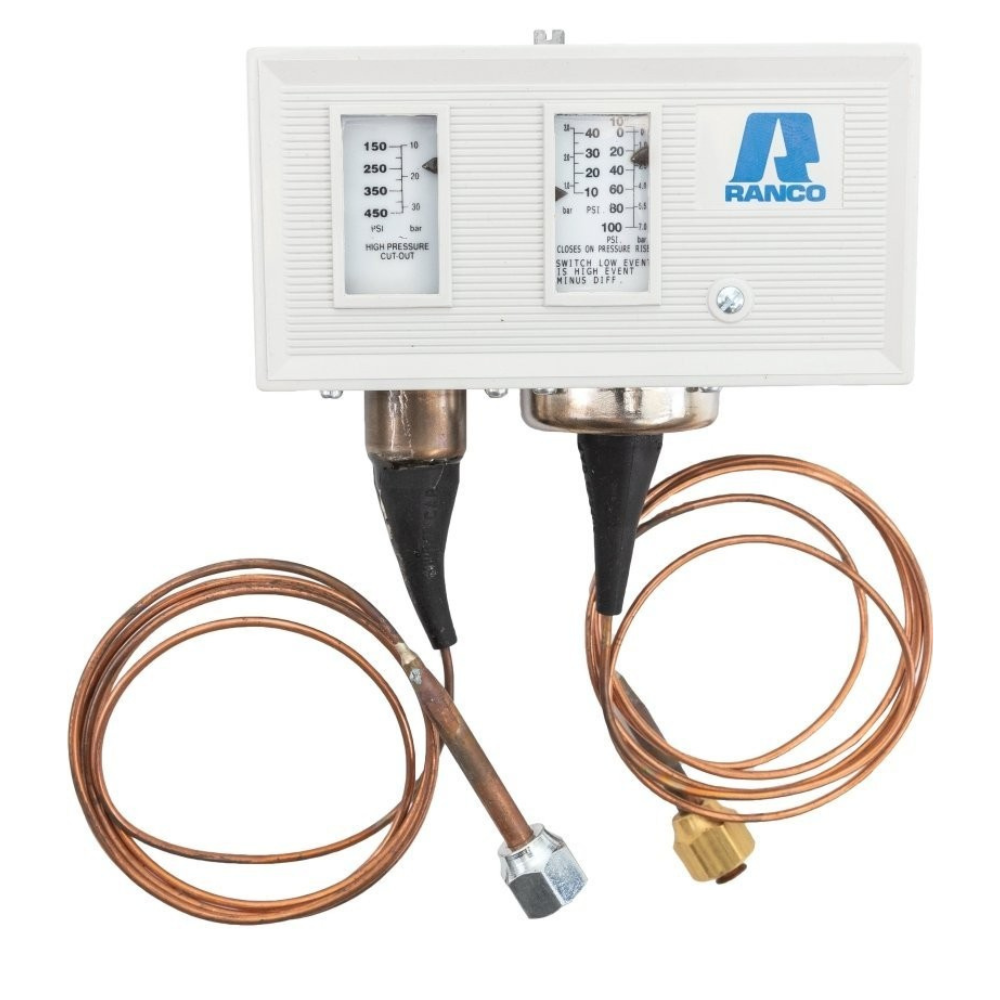 O12-1549 LOW PRESSURE 10" TO 100 PSI MANUAL RESET, HIGH PRESSURE 150 TO 450 PSI MANUAL RESET