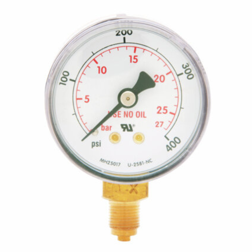 [9006256] REGULATOR PRESSURE GAUGE 50 MM 400 PSI / 28 BAR
